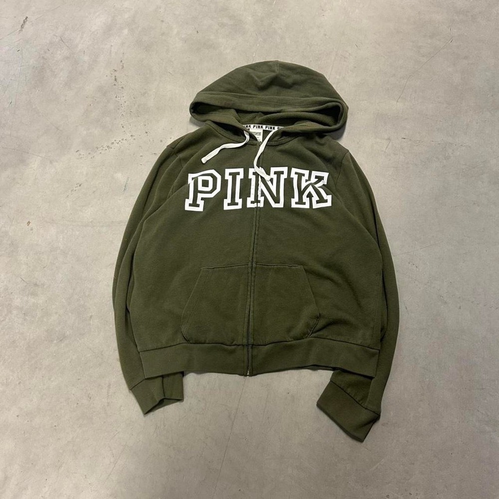 Y2K PINK Earth Tone Zip Up Jacket